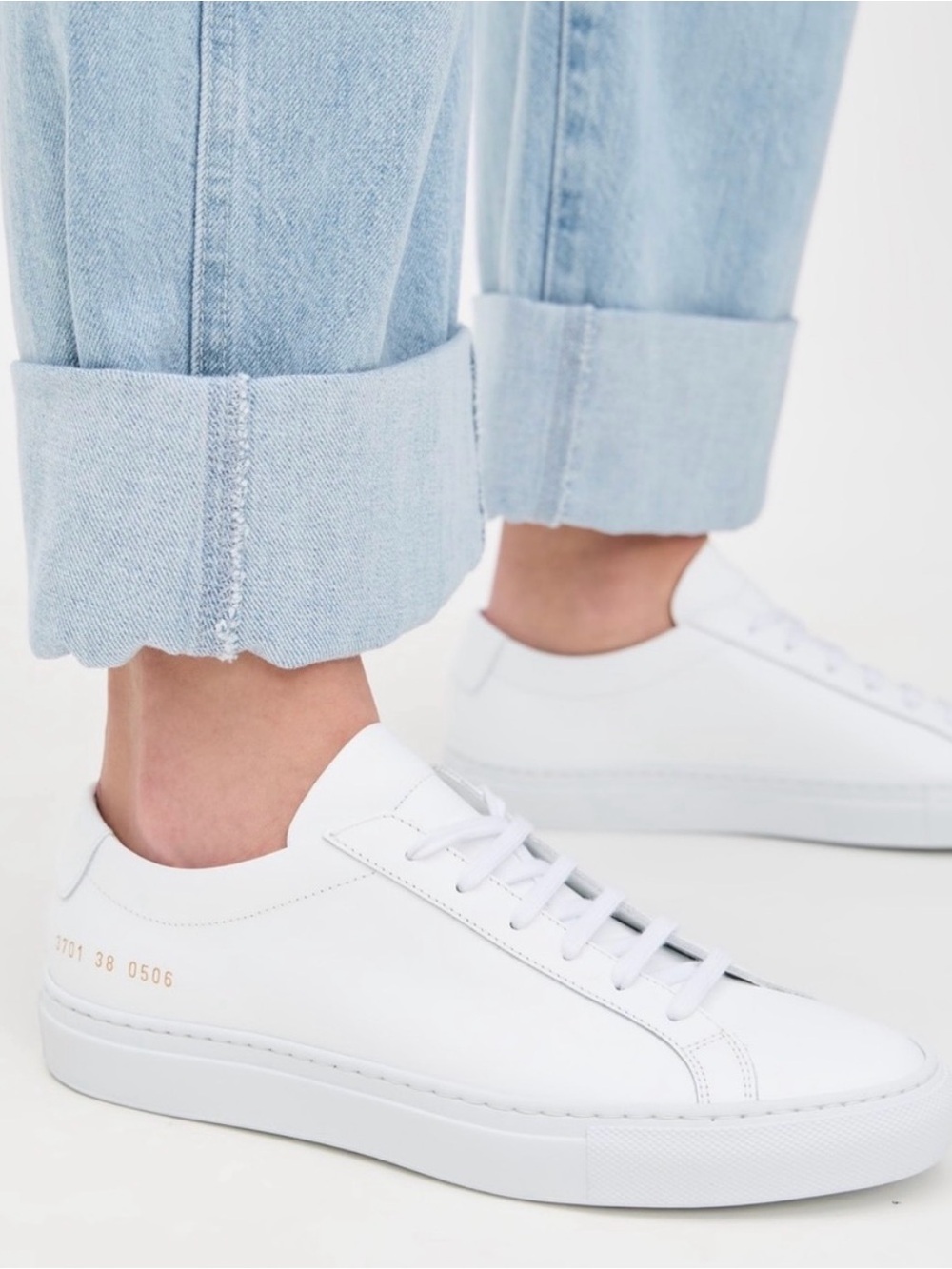 White Common Projects Sneakers Size 38